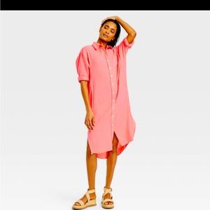 ⭐️Universal Thread 3/4 midi shirtdress ⭐️ NEW WITH TAGS